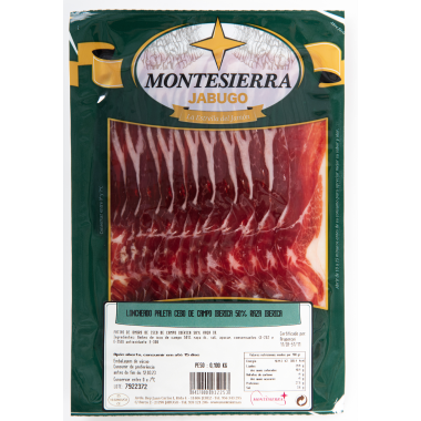 Sliced Iberian shoulder of fodder fed ham 50%
