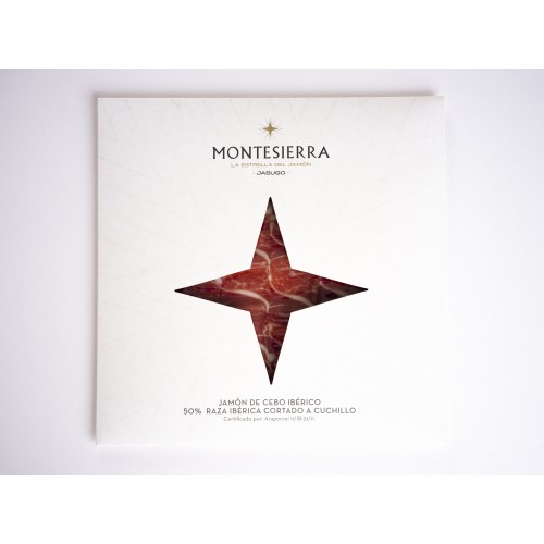 Loncheado de Jamón de cebo Ibérico 50% raza ibérica cortado a cuchillo